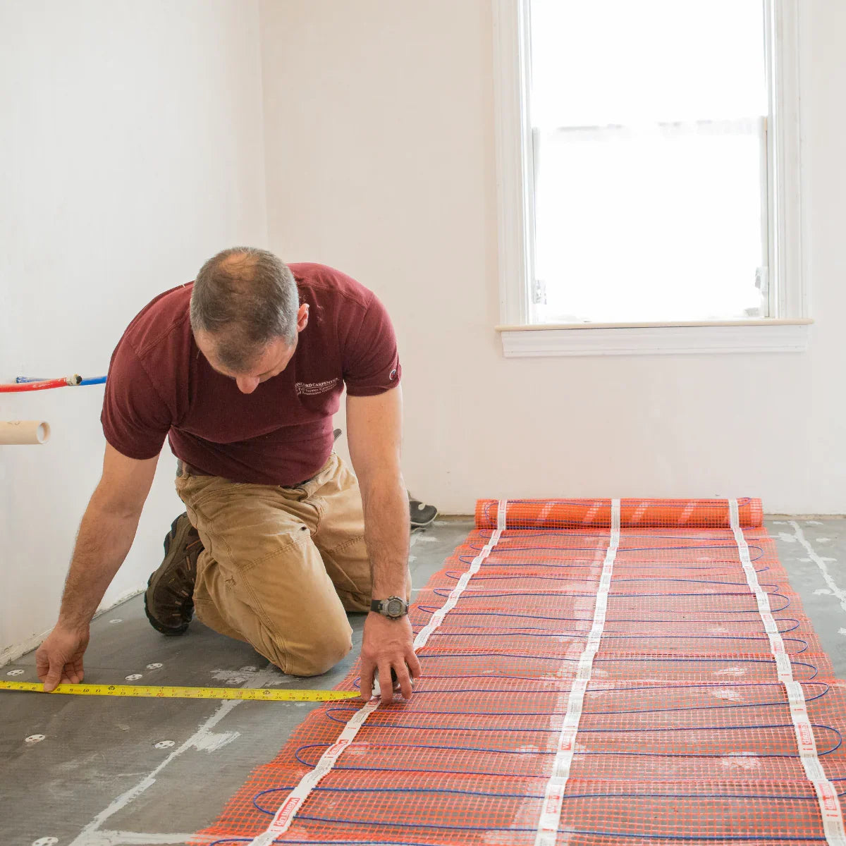 Warmup 3' x 6' StickyMat, 252 Watts, 120V, 18ft² Coverage, 63.6ft Length