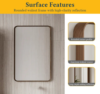 24" Fairview Mirror - Walnut