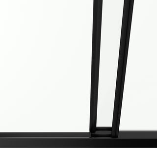 60" x 79" Framed Reversible Sliding Shower Door in Matte Black with Clear Glass