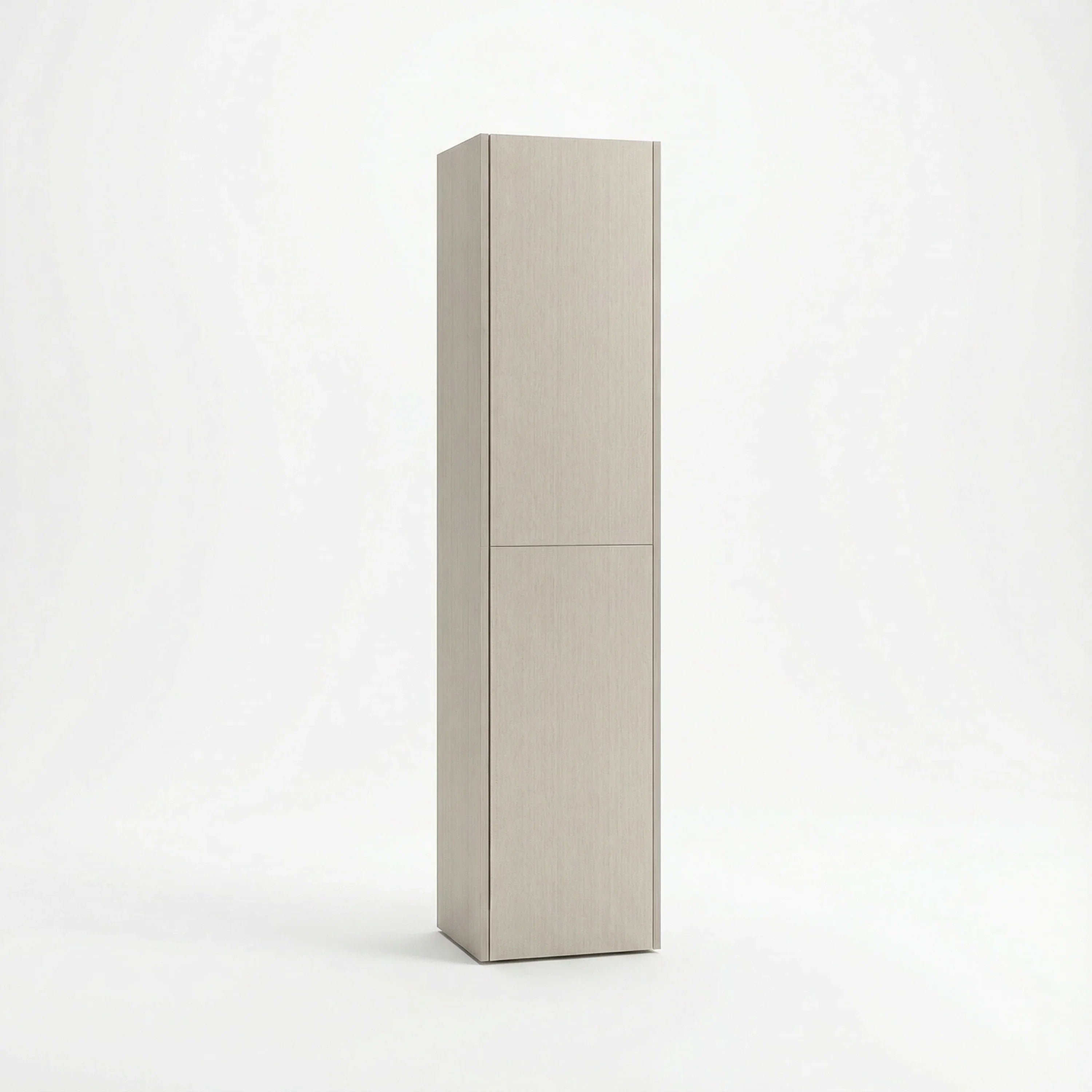 Meuble de rangement mural Hillcrest Taupe à 2 portes avec étagères - Rangement de salle de bain