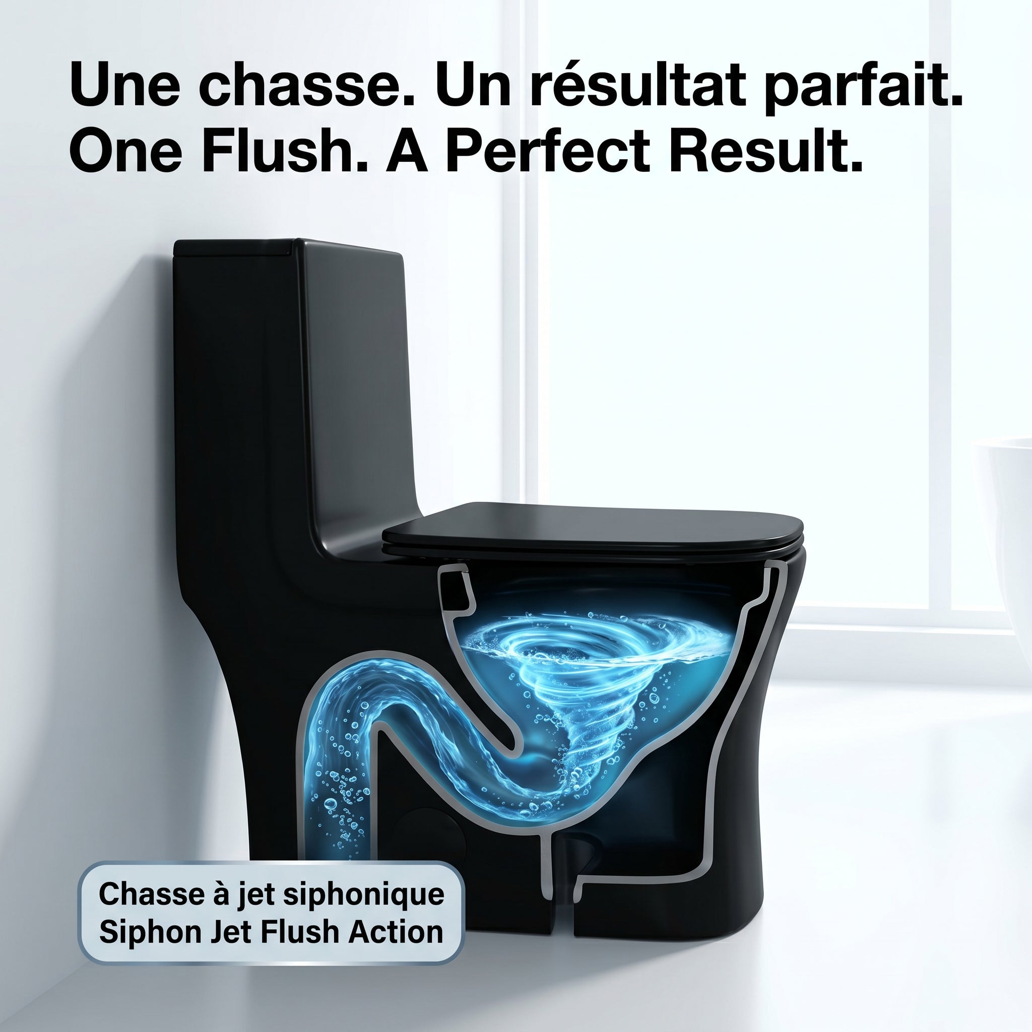 One Piece Toilet - Barcelona - Black