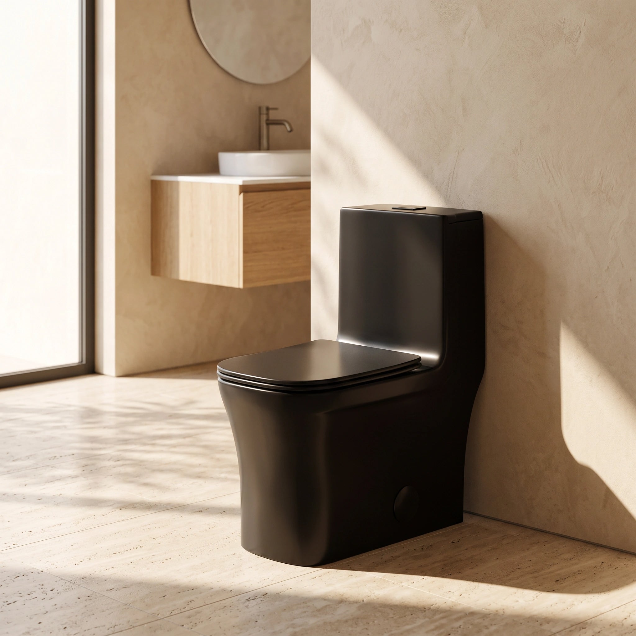 One Piece Toilet - Barcelona - Black