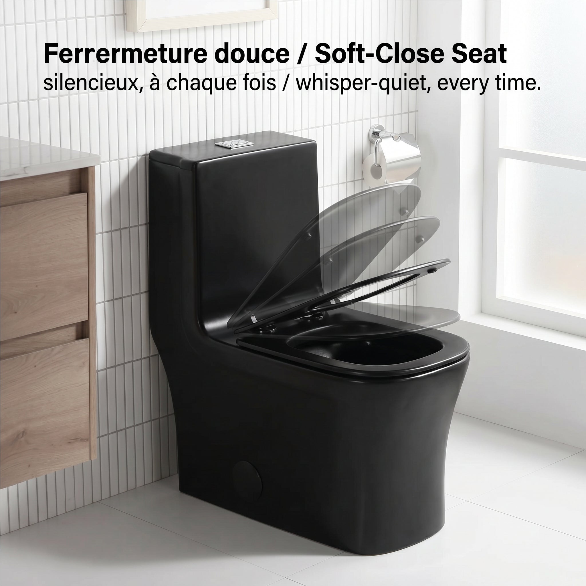 One Piece Toilet - Barcelona - Black