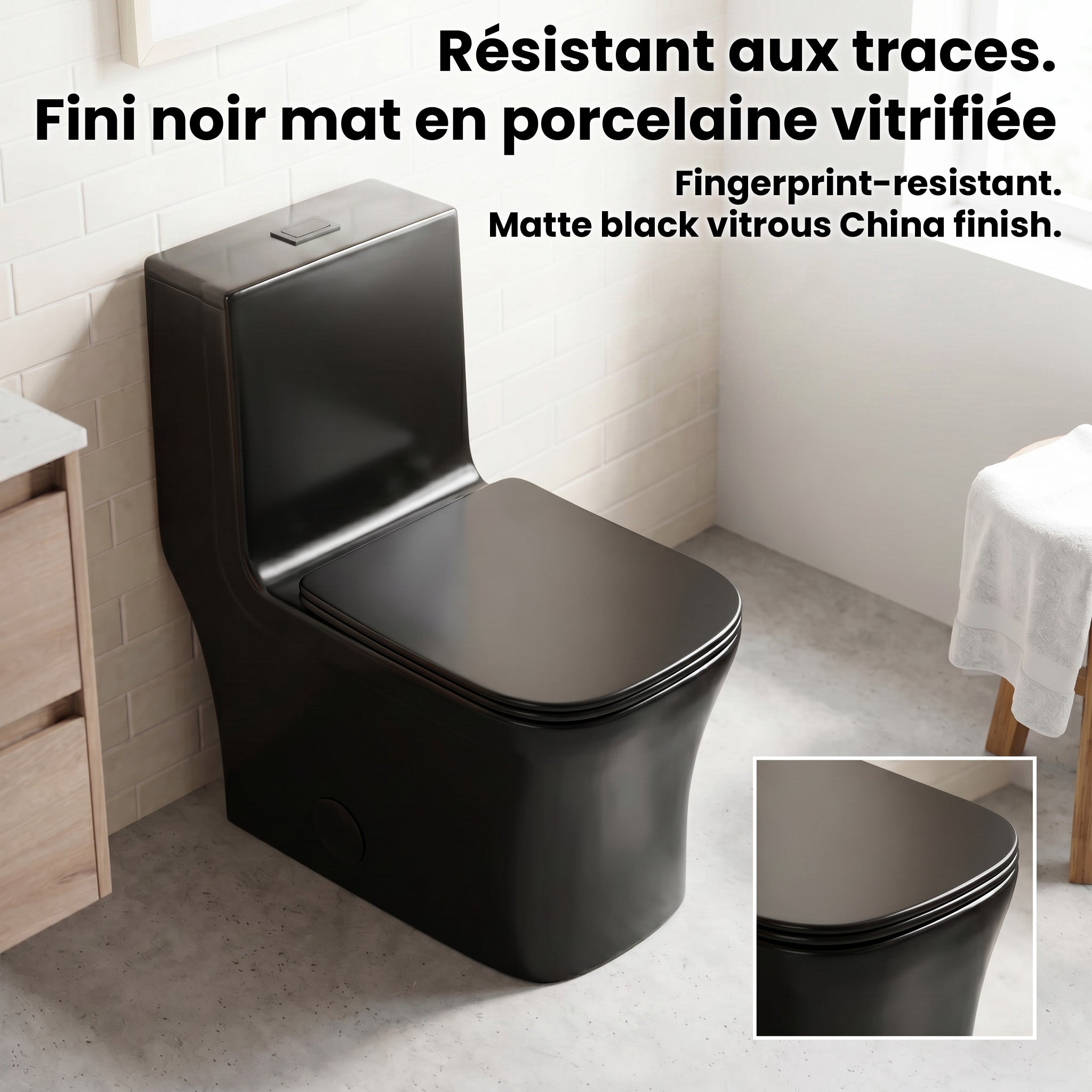 One Piece Toilet - Barcelona - Black