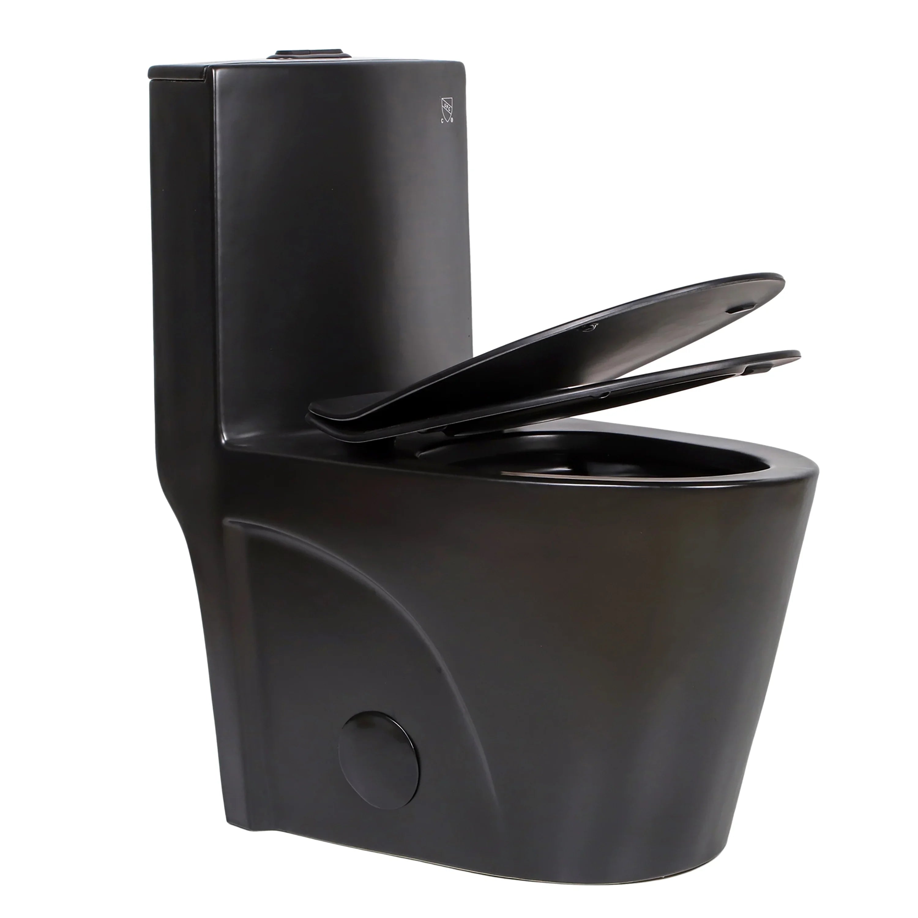 One-Piece Matte Black Toilet - Catania