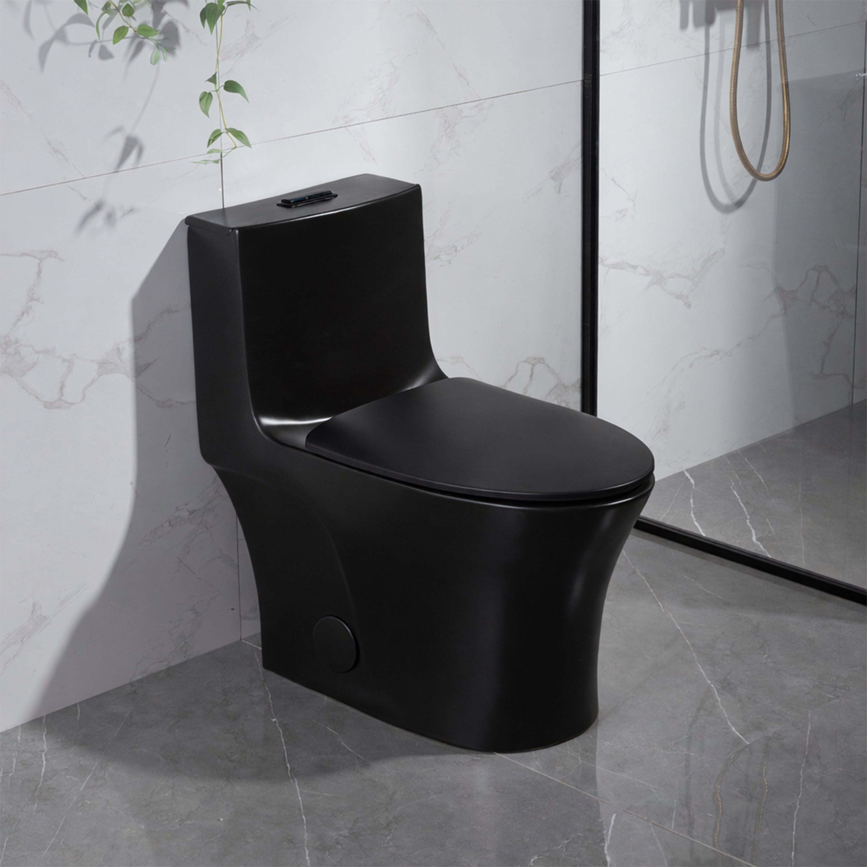 One Piece Toilet - Prato in Black