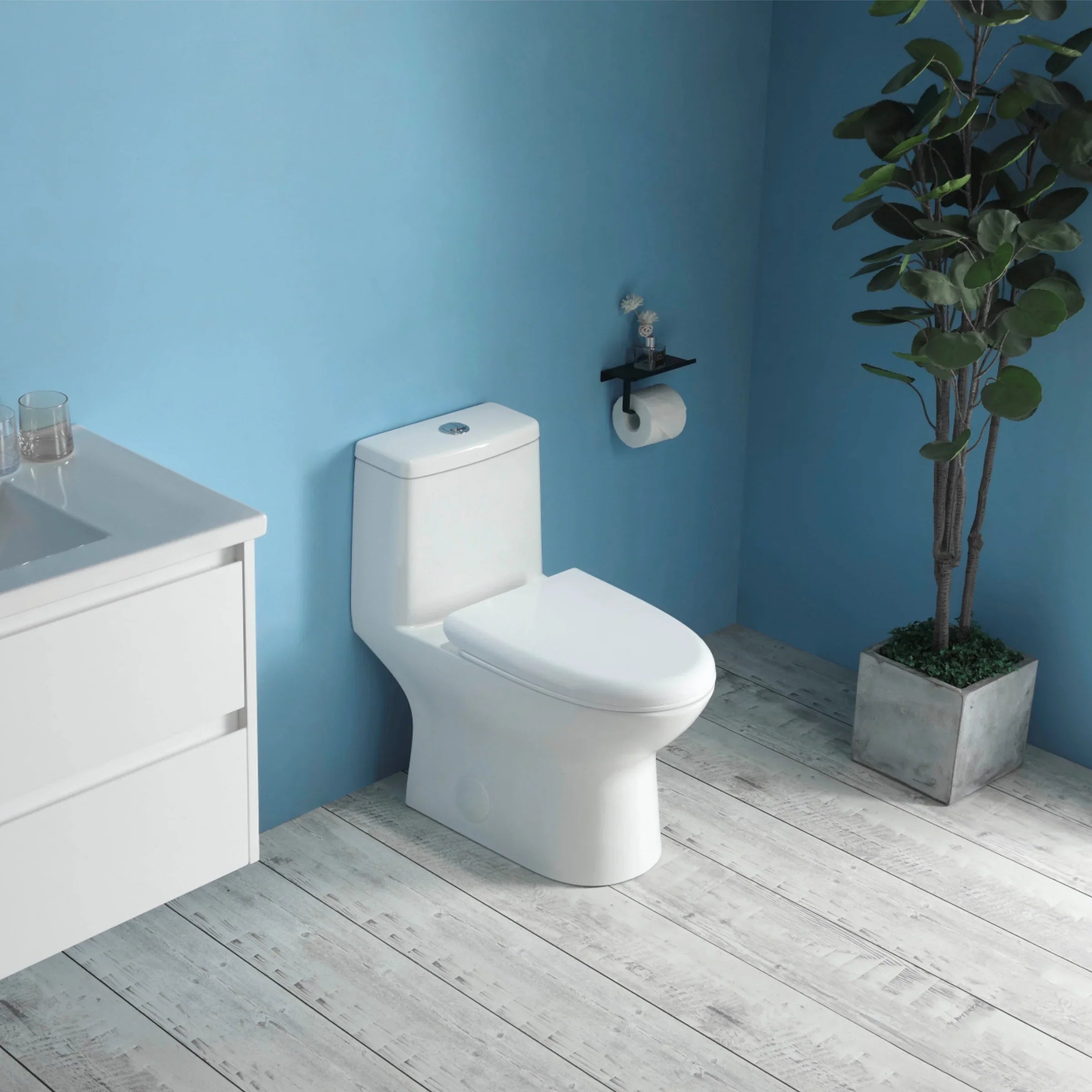 One Piece Toilet - Pesaro - White