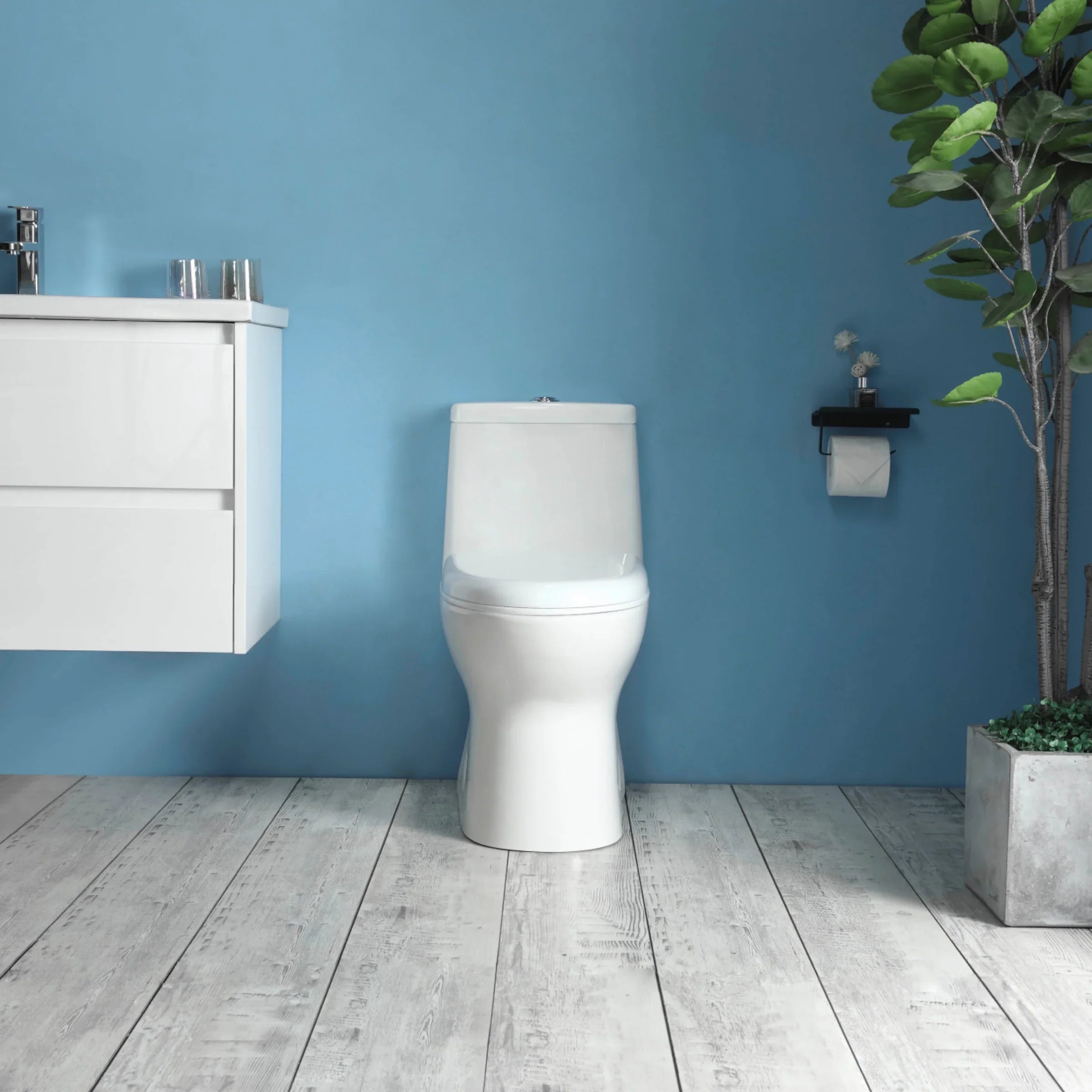 One Piece Toilet - Pesaro - White