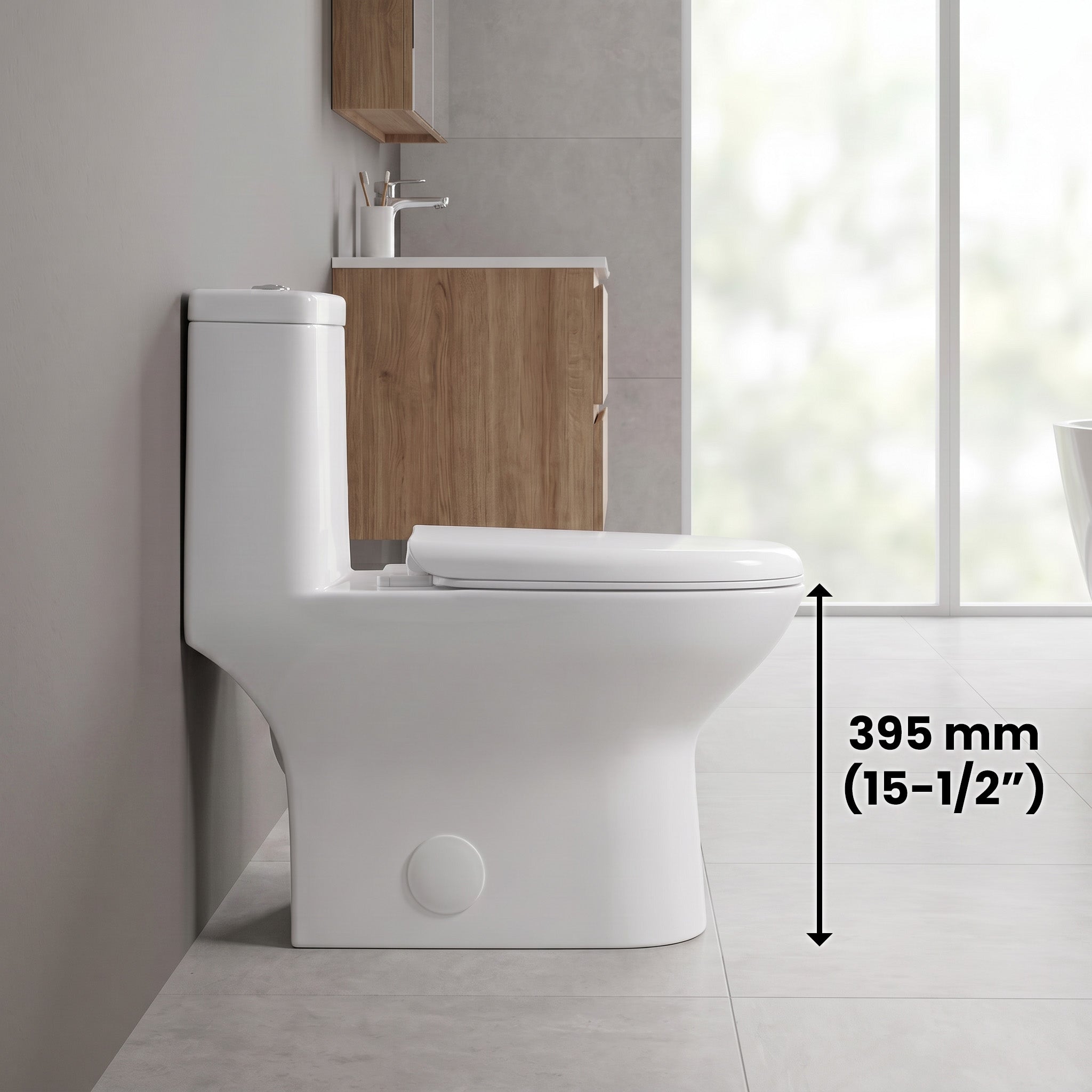 Toilettes Monobloc - Pesaro - Blanc