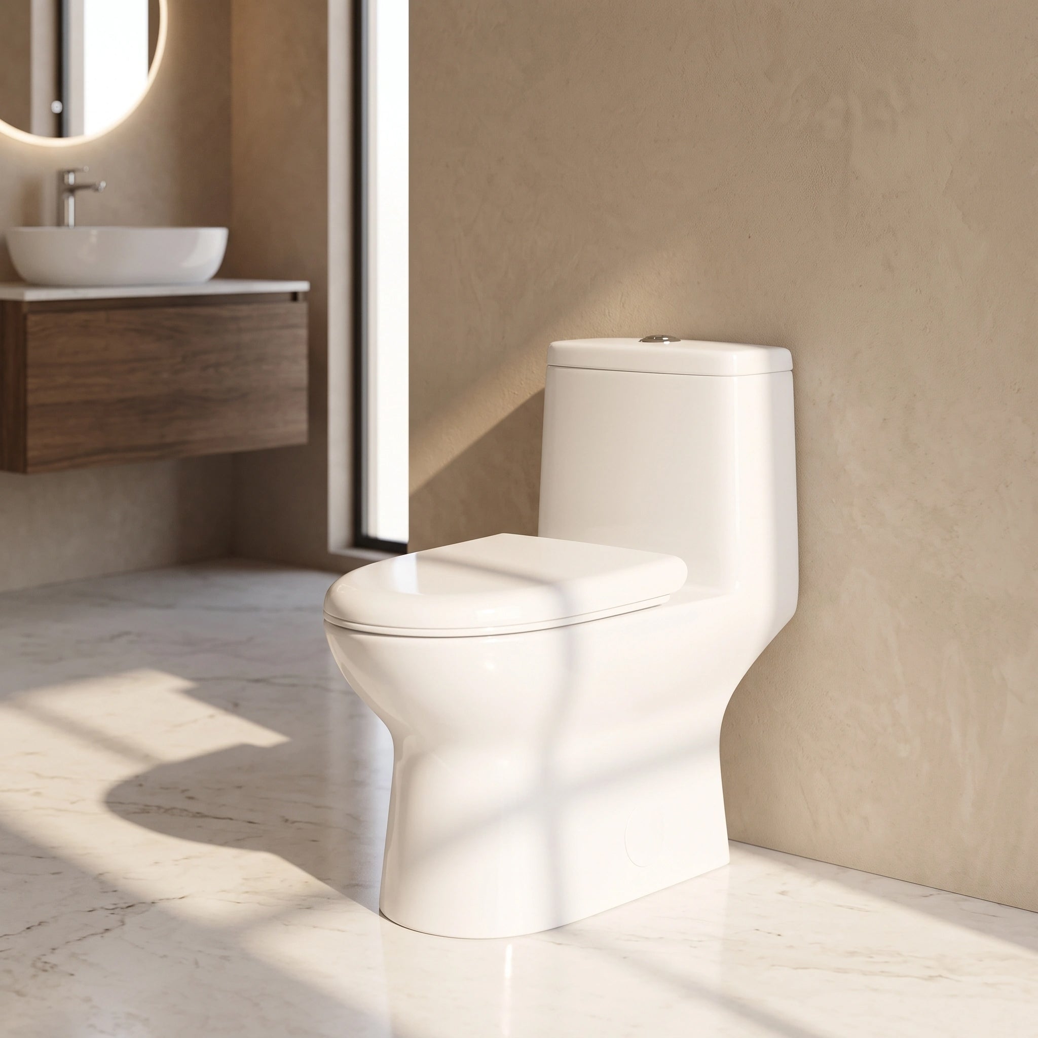 One Piece Toilet - Pesaro - White