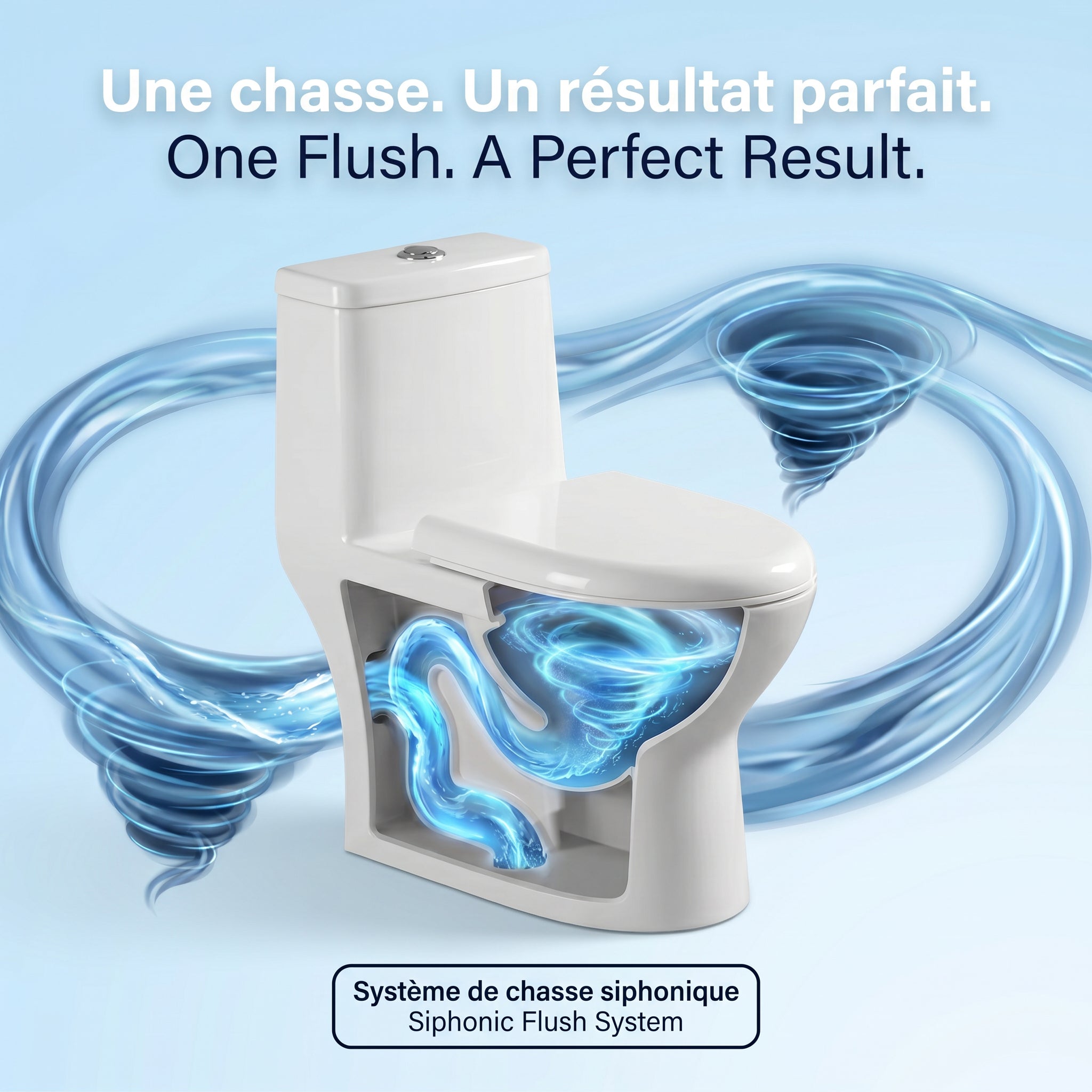 Toilettes Monobloc - Pesaro - Blanc