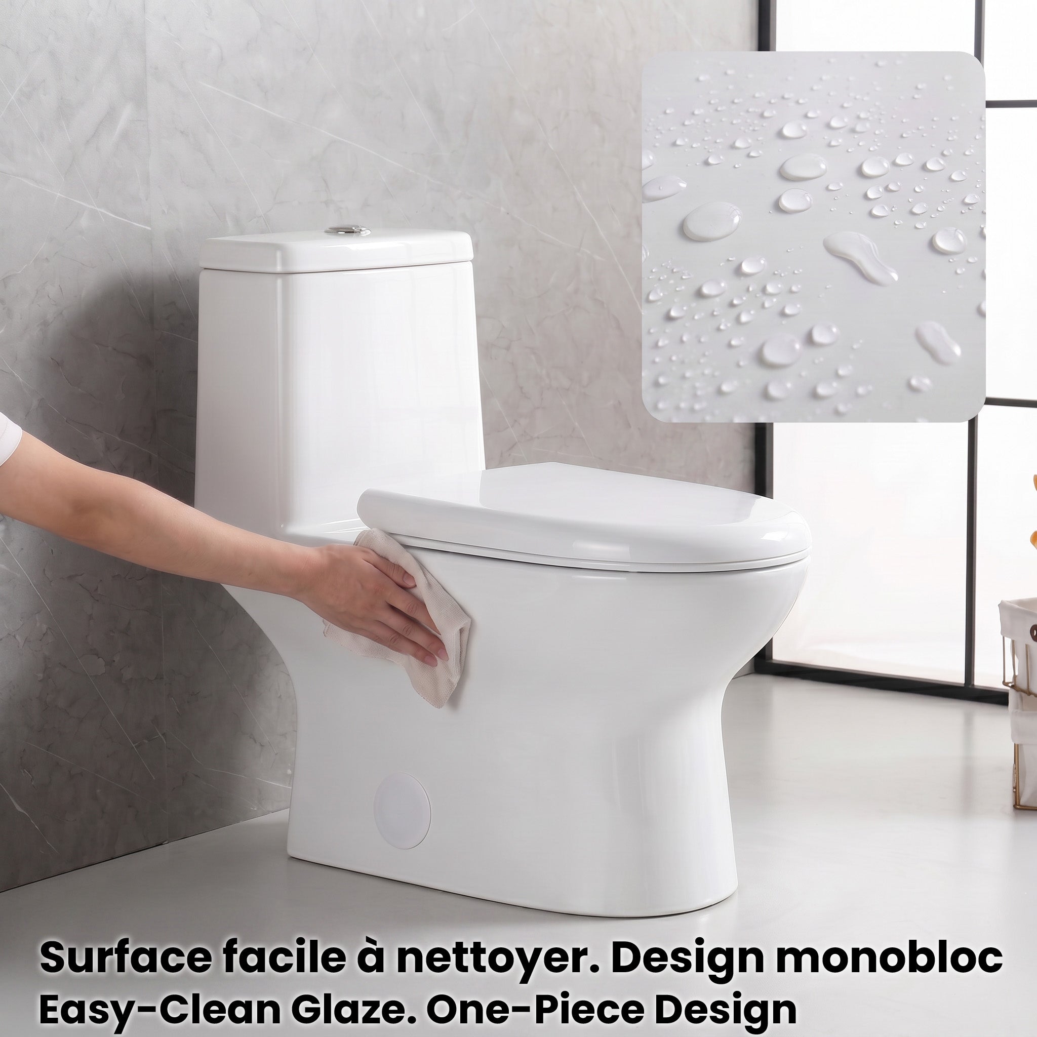 Toilettes Monobloc - Pesaro - Blanc