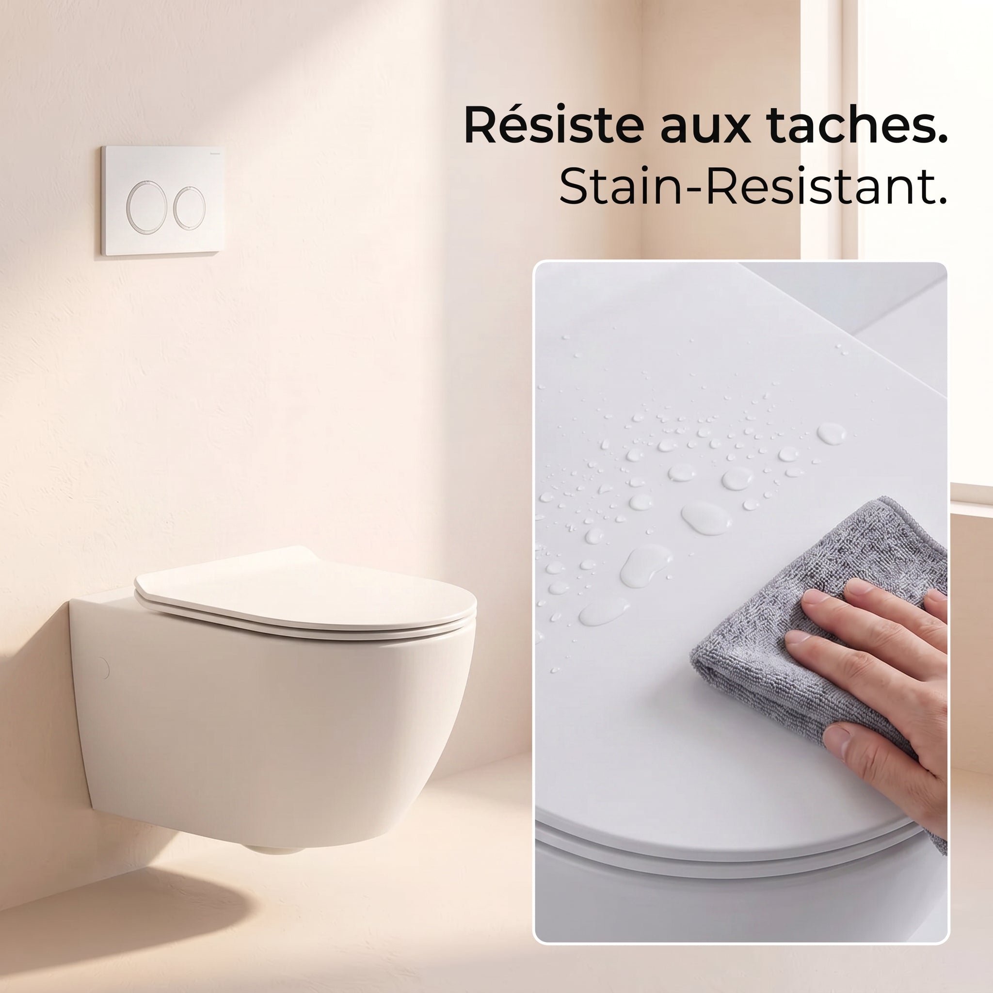 Valentia Dual Flush Elongated Wall-Hung Toilet in Matte White - 1.1/1.6 GPF