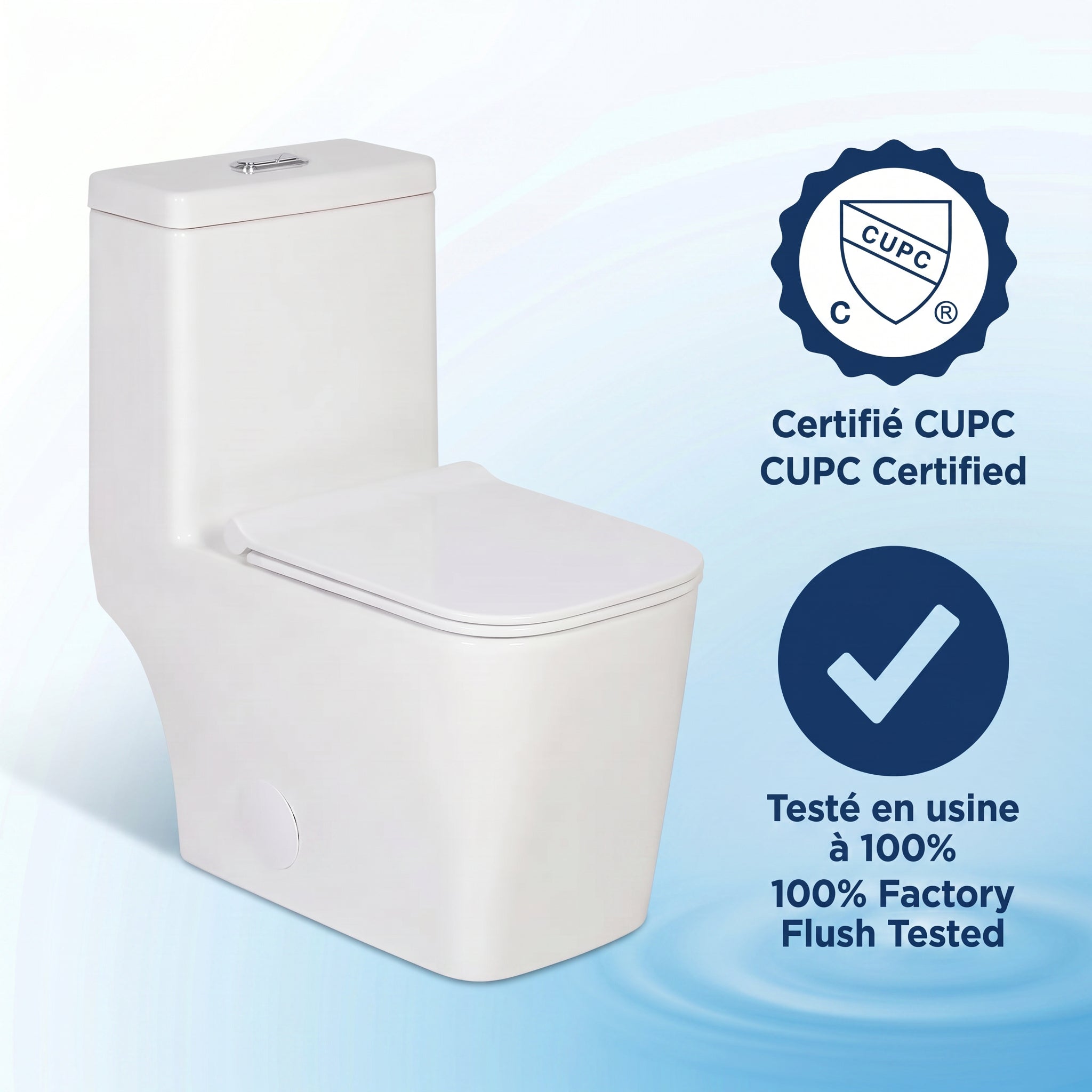 One Piece Toilet - Tornado in White