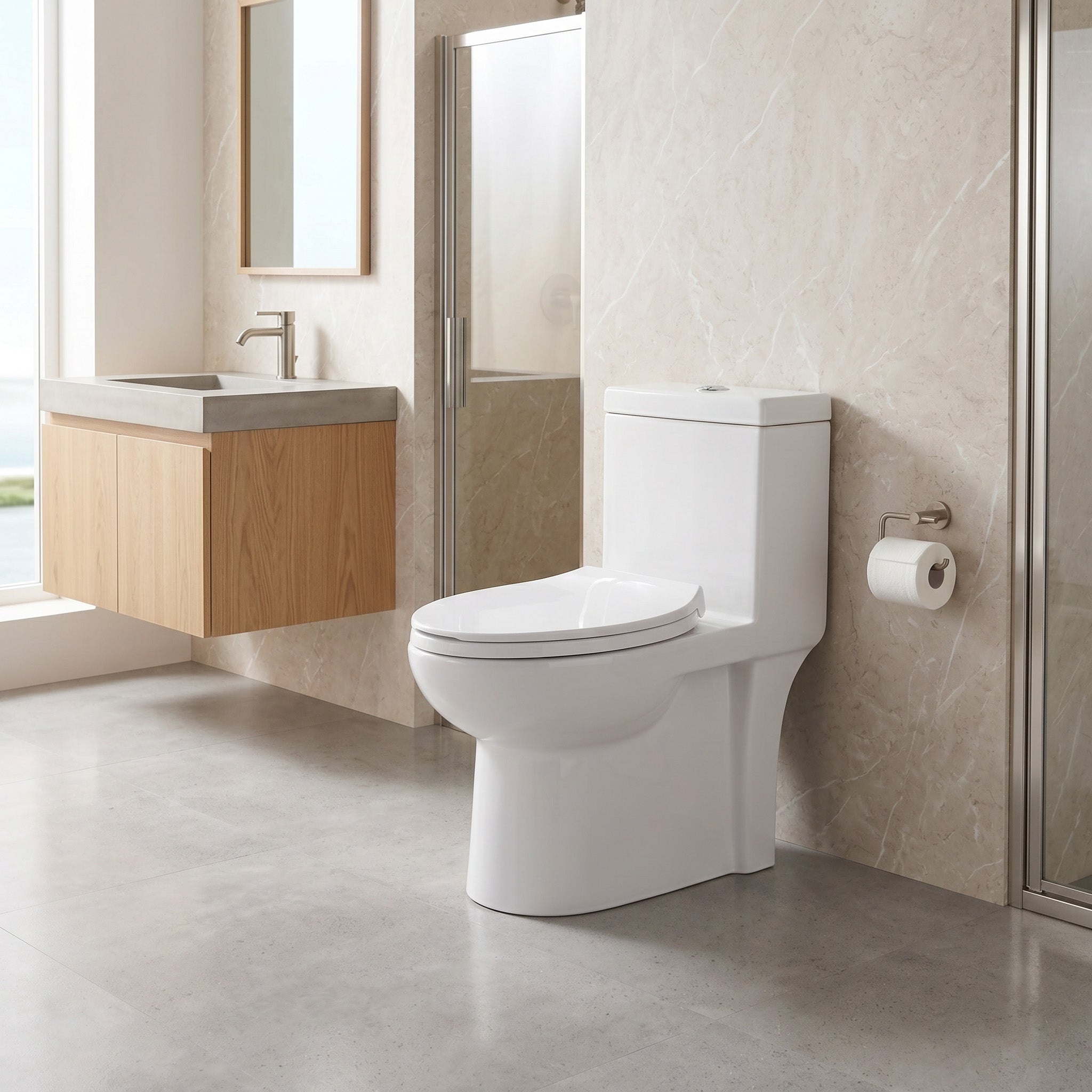 One Piece Toilet - Hilton