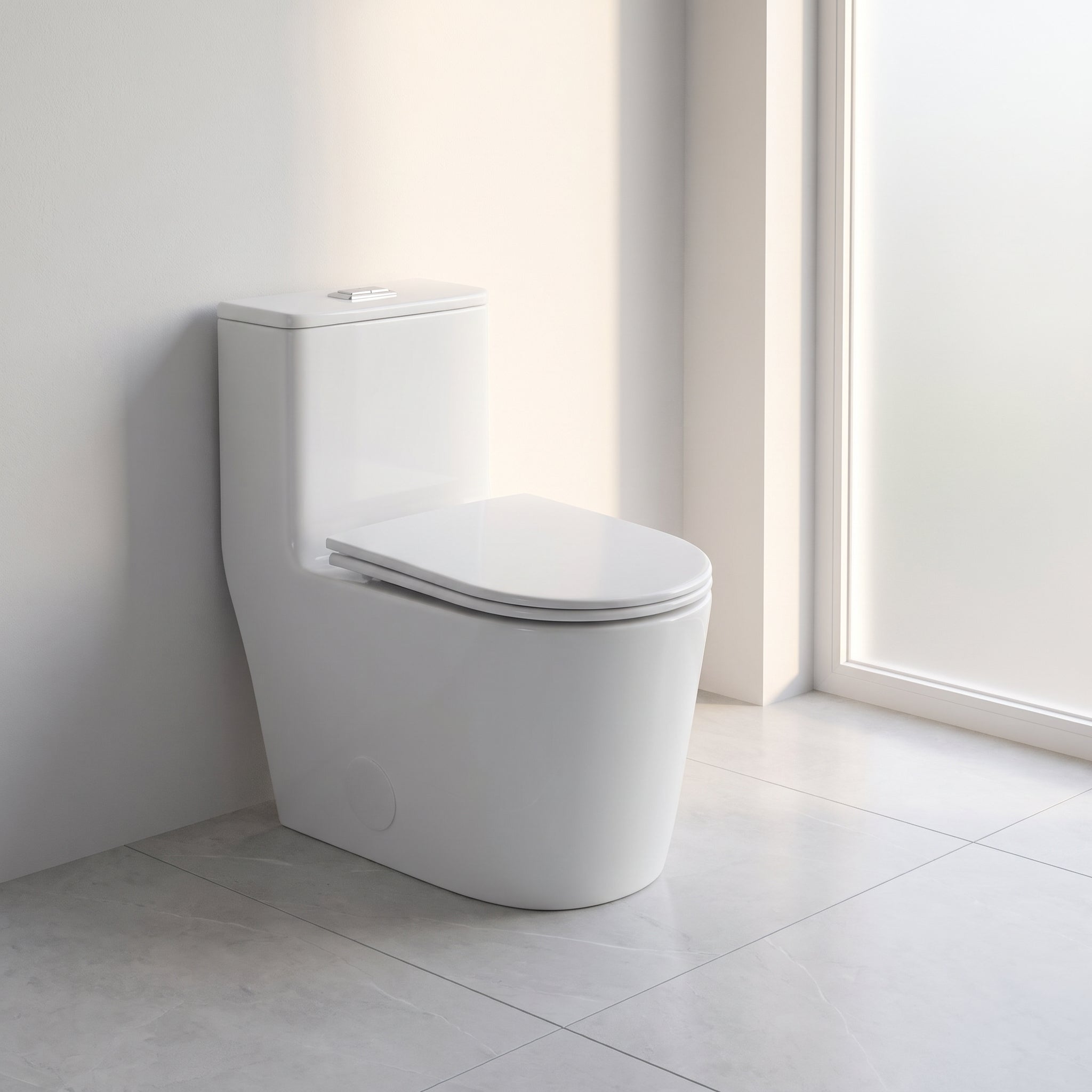 One Piece Toilet - Toledo in White