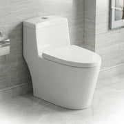 Toilette Monobloc Blanche Vitoria avec Double Chasse d'Eau