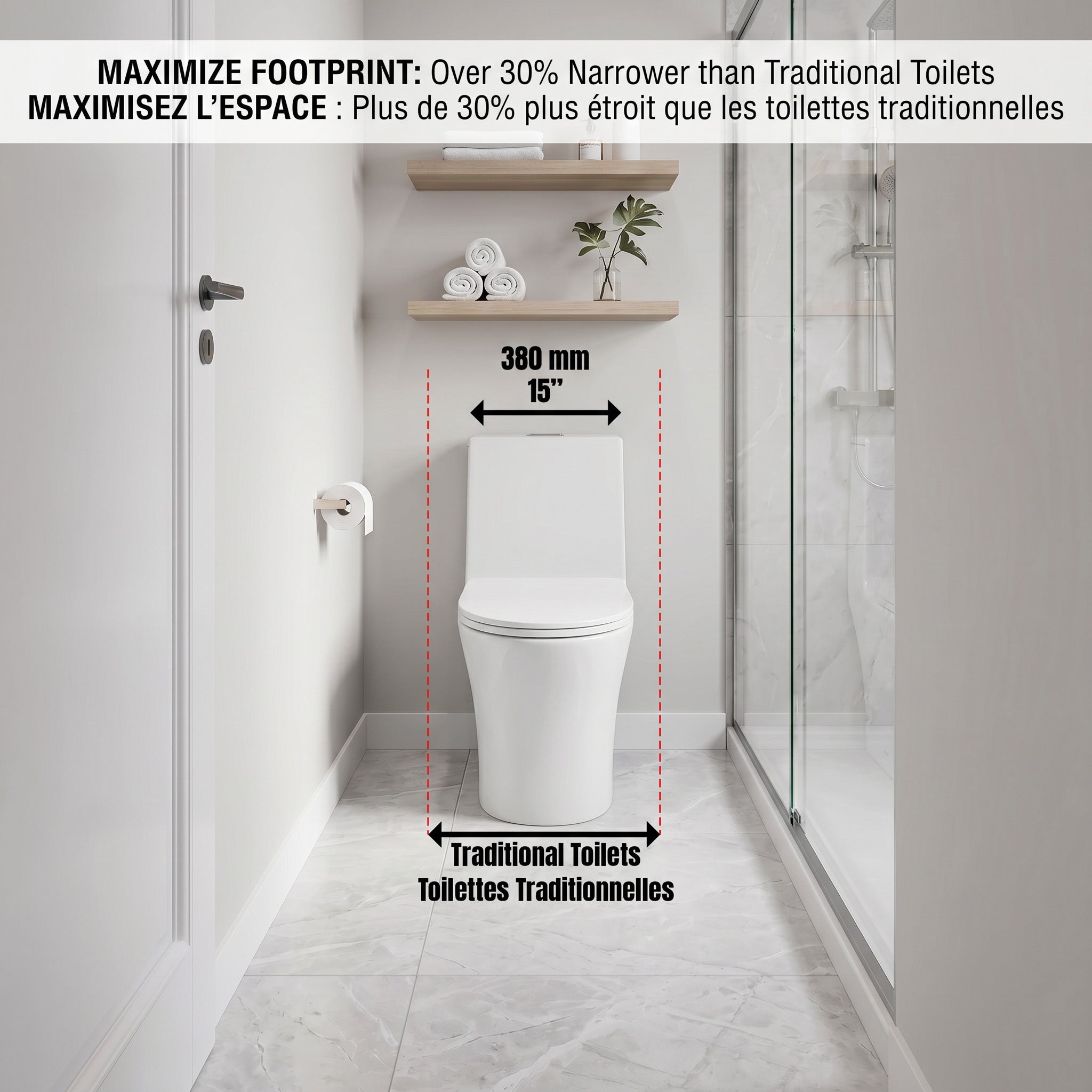One Piece Toilet - Malaga ADA