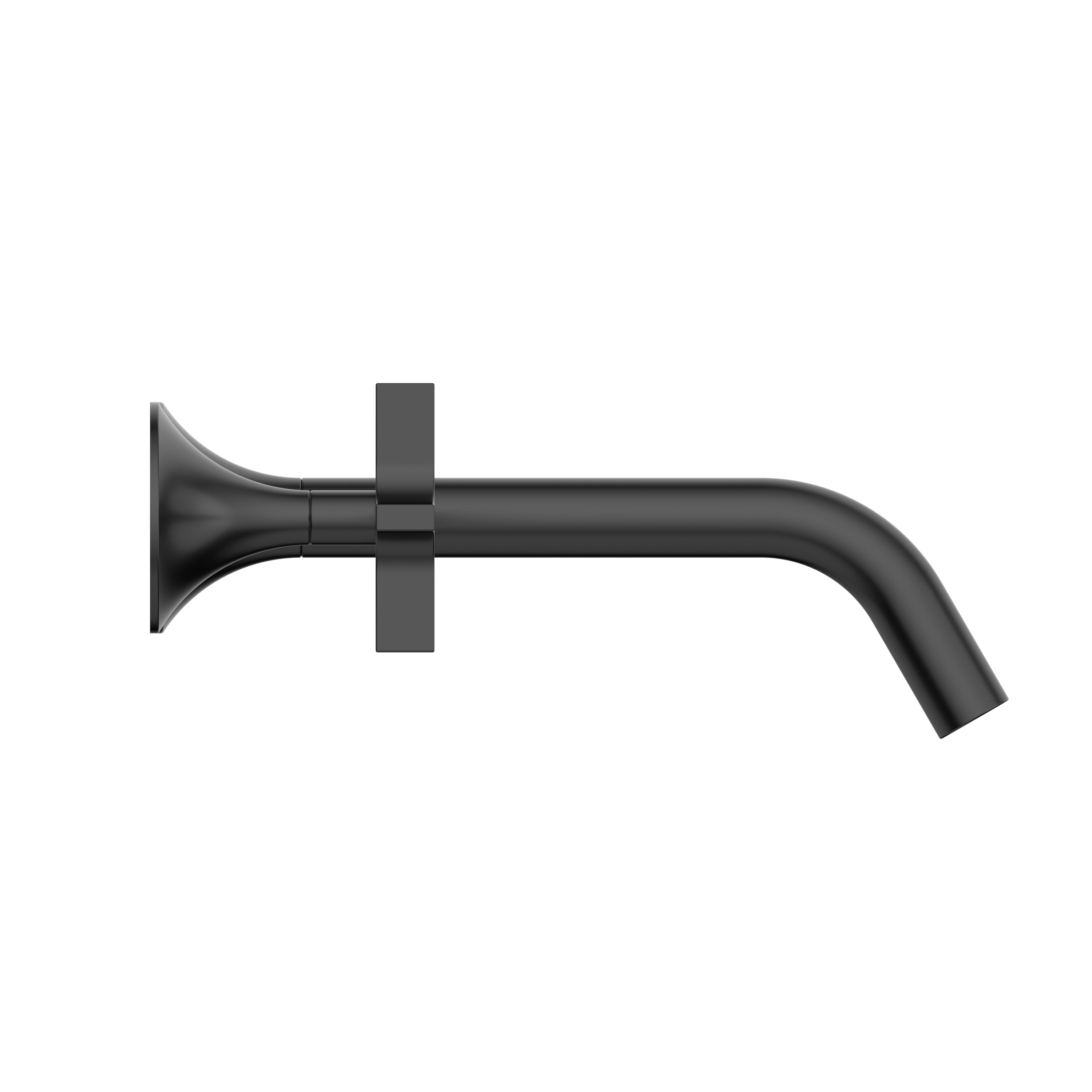 Robinet Mural Vetra - Noir Mat Design 3 Trous