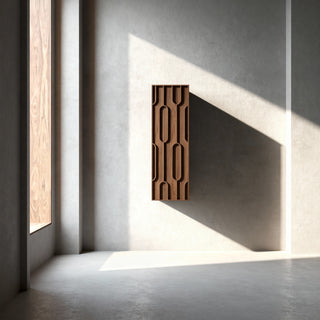 Meuble d'appoint Belfort en noyer, 1 porte avec étagères - Rangement de salle de bain