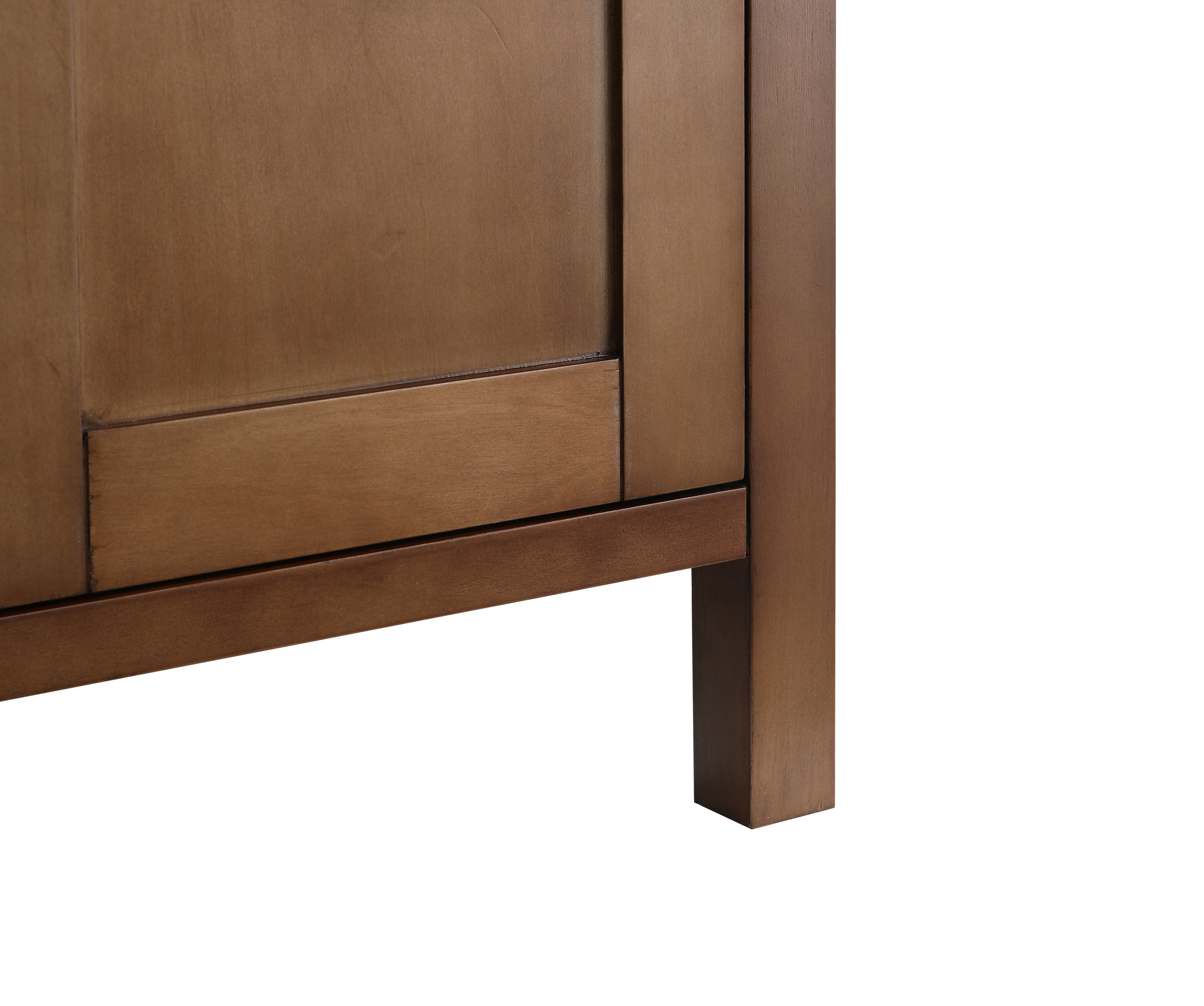 17" Walnut Freestanding Linen Cabinet with Soft-Close Doors