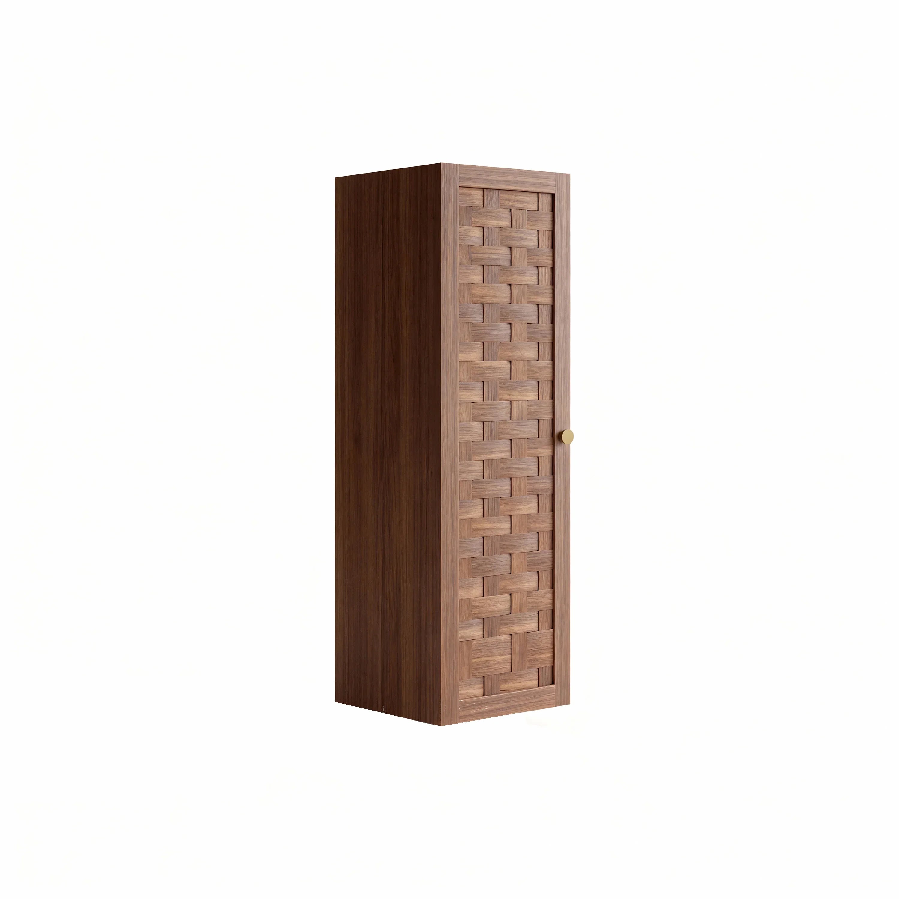 Toulouse Walnut 1-Door Side Cabinet with Shelves