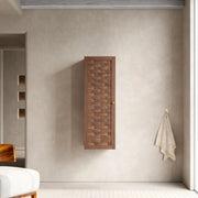 Toulouse Walnut 1-Door Side Cabinet with Shelves