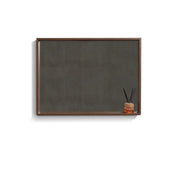 42" Allier Mirror with Shelf - Walnut - Golden Elite Deco