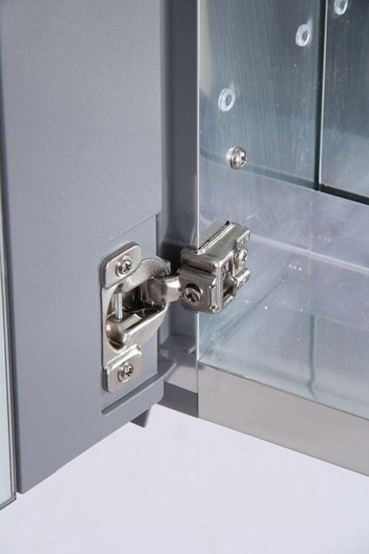 40" x 26" Aluminum Medicine Cabinet. Hardware