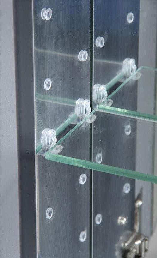 40" x 26" Aluminum Medicine Cabinet. Shelf
