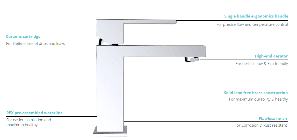 Faucet Arizona - Chrome - Golden Elite Deco