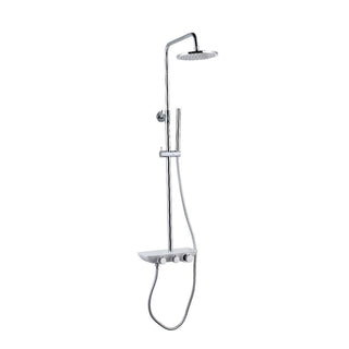 Bathroom Shower Column - Calabria - Chrome - Thermostatic - Golden Elite Deco