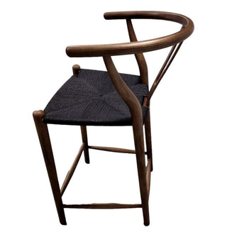 Dagmar Counter Stool - Walnut & Black Cord