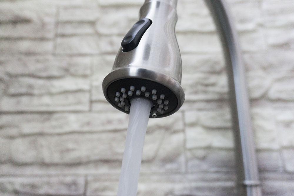 Retro Elite Kitchen Faucet - Brushed Nickel - Golden Elite Deco