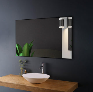 Mirror Edge 48"- Black Aluminum Framed - Golden Elite Deco