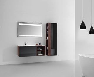 Bathroom Side Cabinet - Walnut - Golden Elite Deco