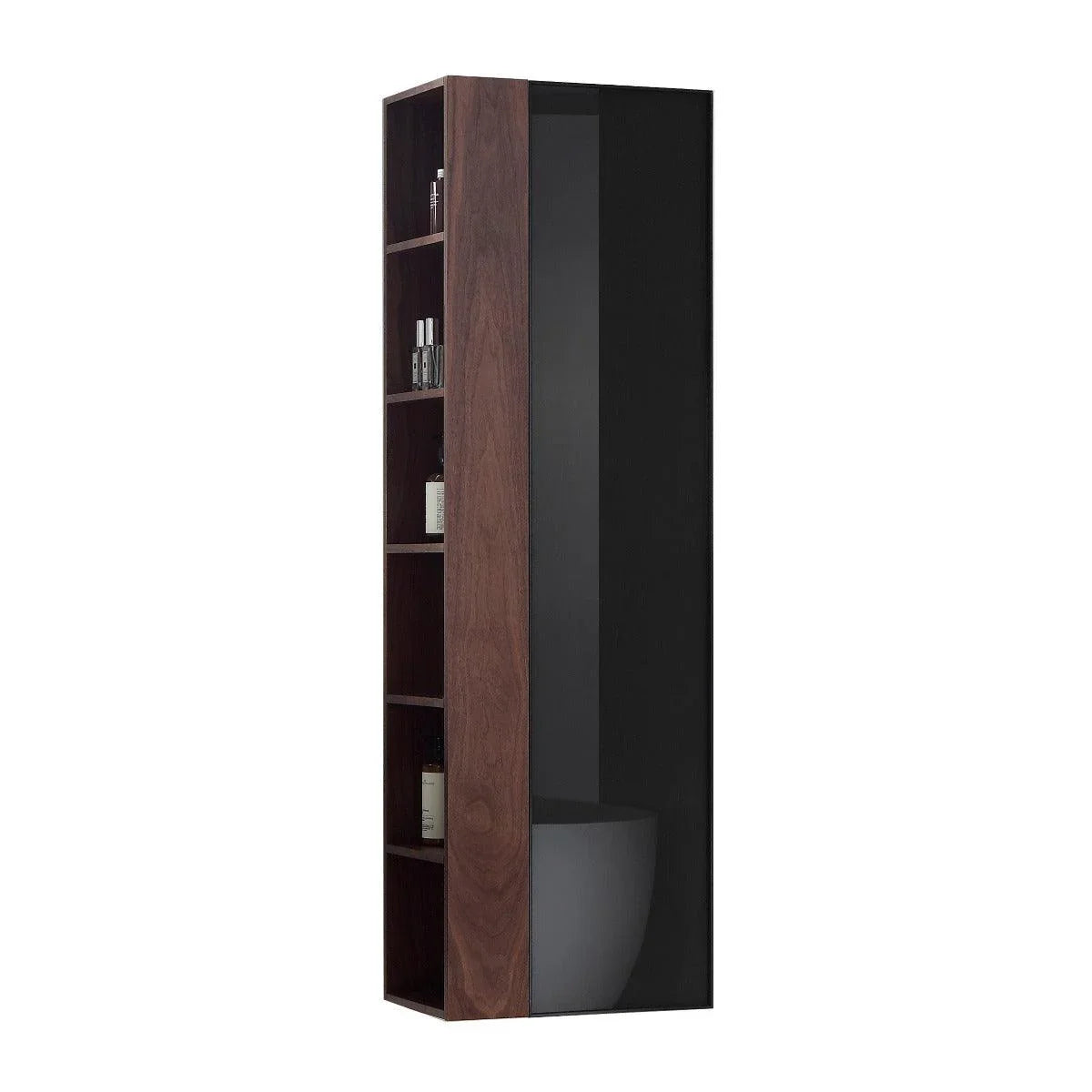 Bathroom Side Cabinet - Walnut - Golden Elite Deco
