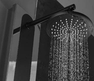 Bathroom Shower Panel - GS009 - Black & Brushed Nickel - Pressure Balance - Golden Elite Deco