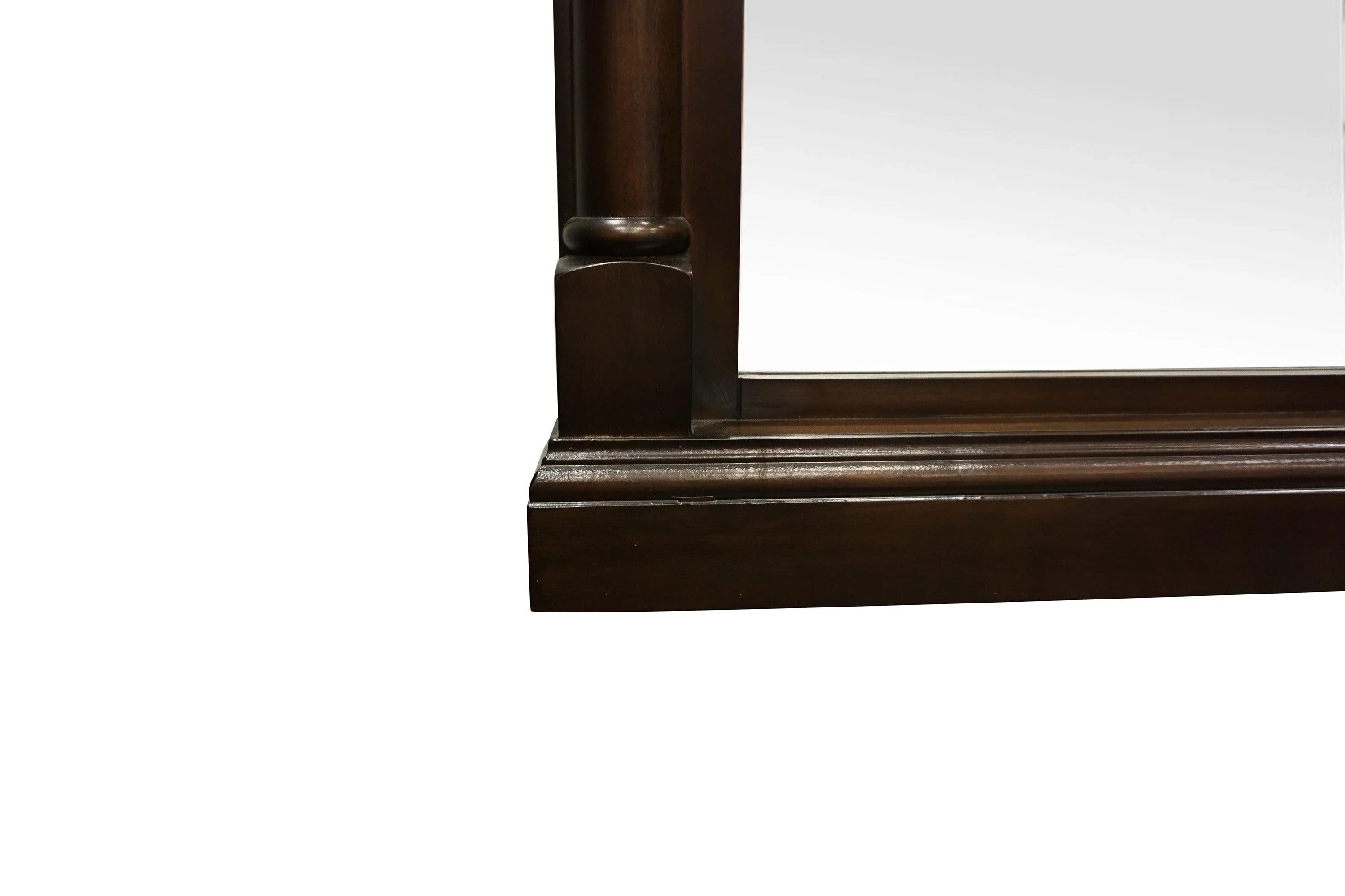 36" Claudia Mirror - Antique Coffee - Golden Elite Deco