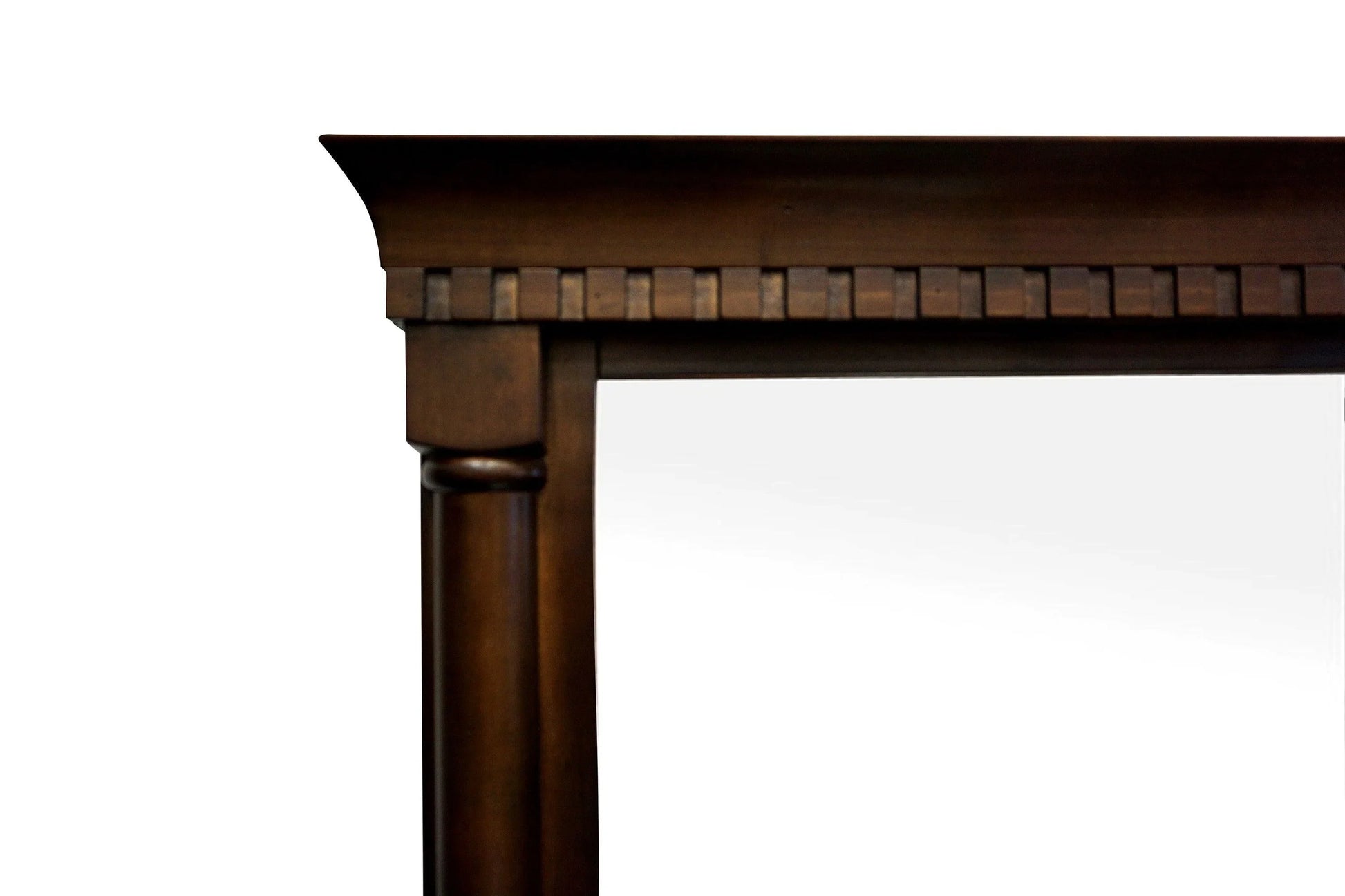 36" Claudia Mirror - Antique Coffee - Golden Elite Deco