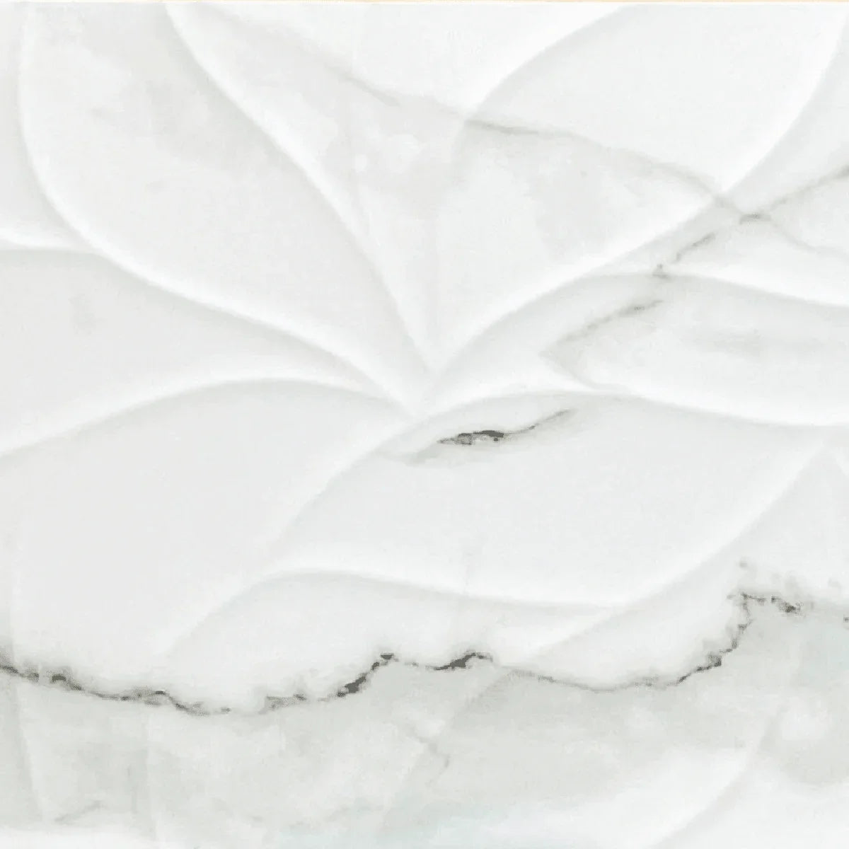 12" x 36" Ceramic Wall Tile - Grey River 3D - Golden Elite Deco