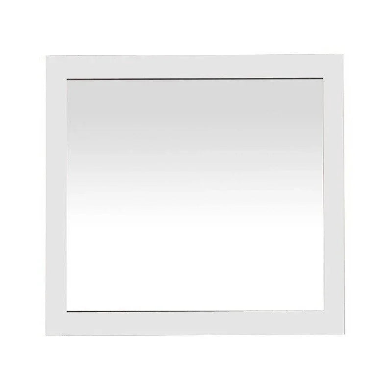 30" Mirror - White - Golden Elite Deco