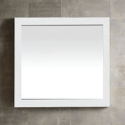 30" Mirror - White - Golden Elite Deco
