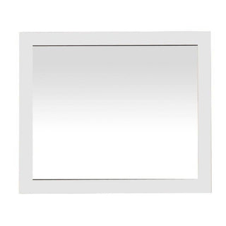 36" Mirror - White - Golden Elite Deco