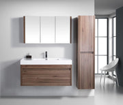 Bathroom Side Cabinet - Walnut - Golden Elite Deco