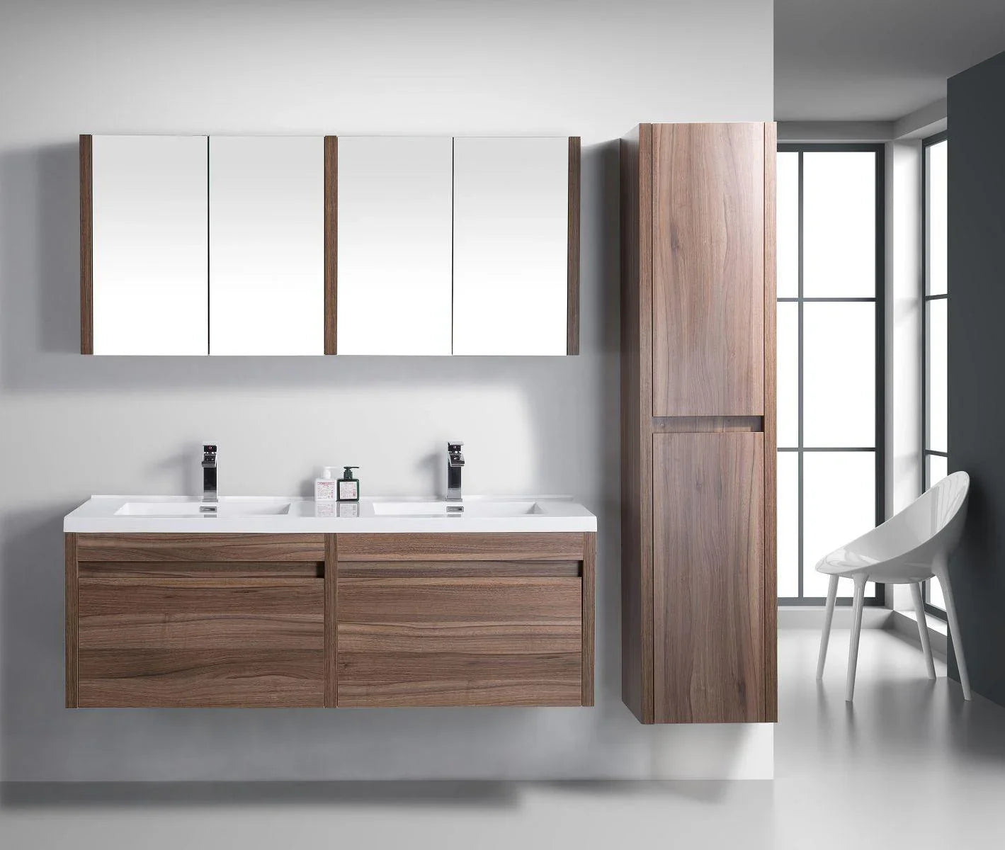 60" Medicine Cabinet - Walnut