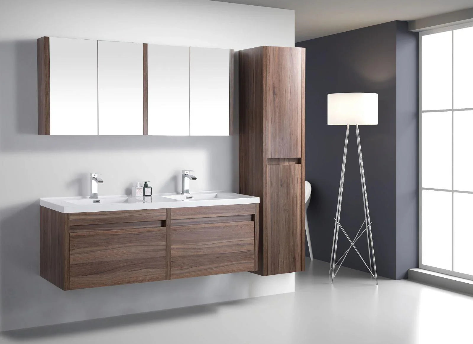 60" Medicine Cabinet - Walnut