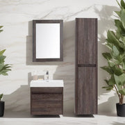 Miroir Encadré 24po Chêne Foncé - Collection Labrador