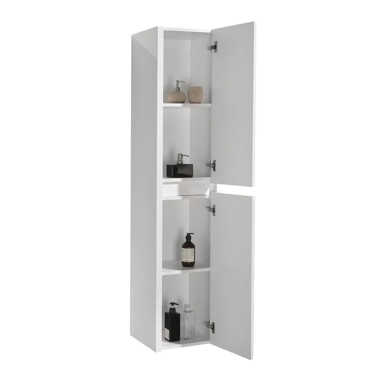 Bathroom Side Cabinet - White - Golden Elite Deco