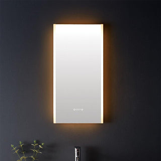 20" LED Mirror with Dimming, Time & Temperature Functions - Golden Elite Deco